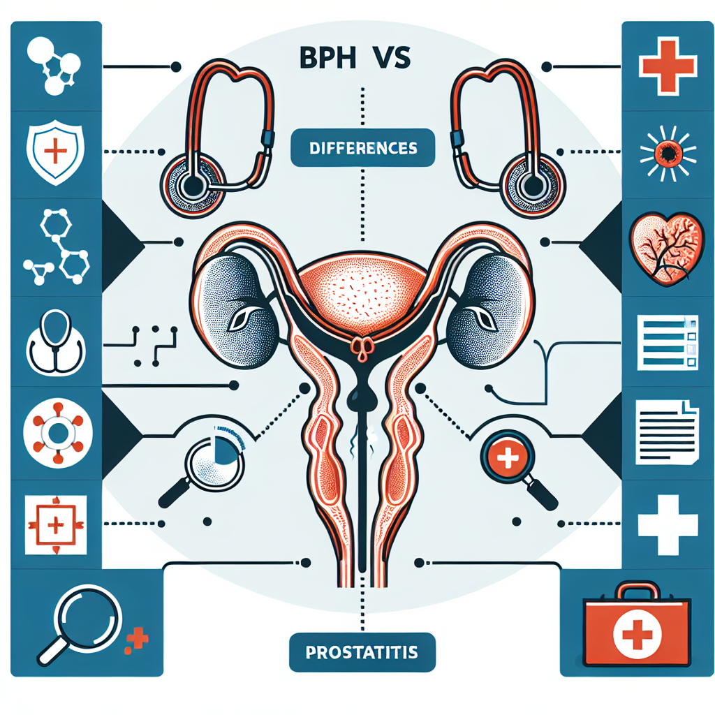 Compararea BPH și prostatitei sub formă de diagramă explicativă