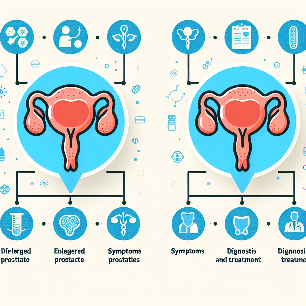 Diferențele dintre prostata mărită și prostatită, prezentate prin simptome, diagnostic și opțiuni de tratament.