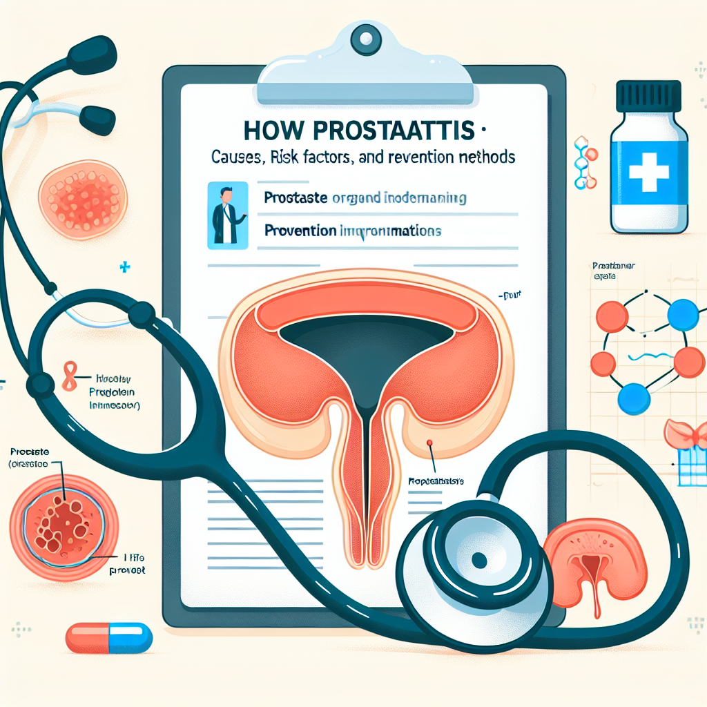 O reprezentare grafica a inflamării prostatei și a factorilor de risc asociați cu dezvoltarea prostatitei