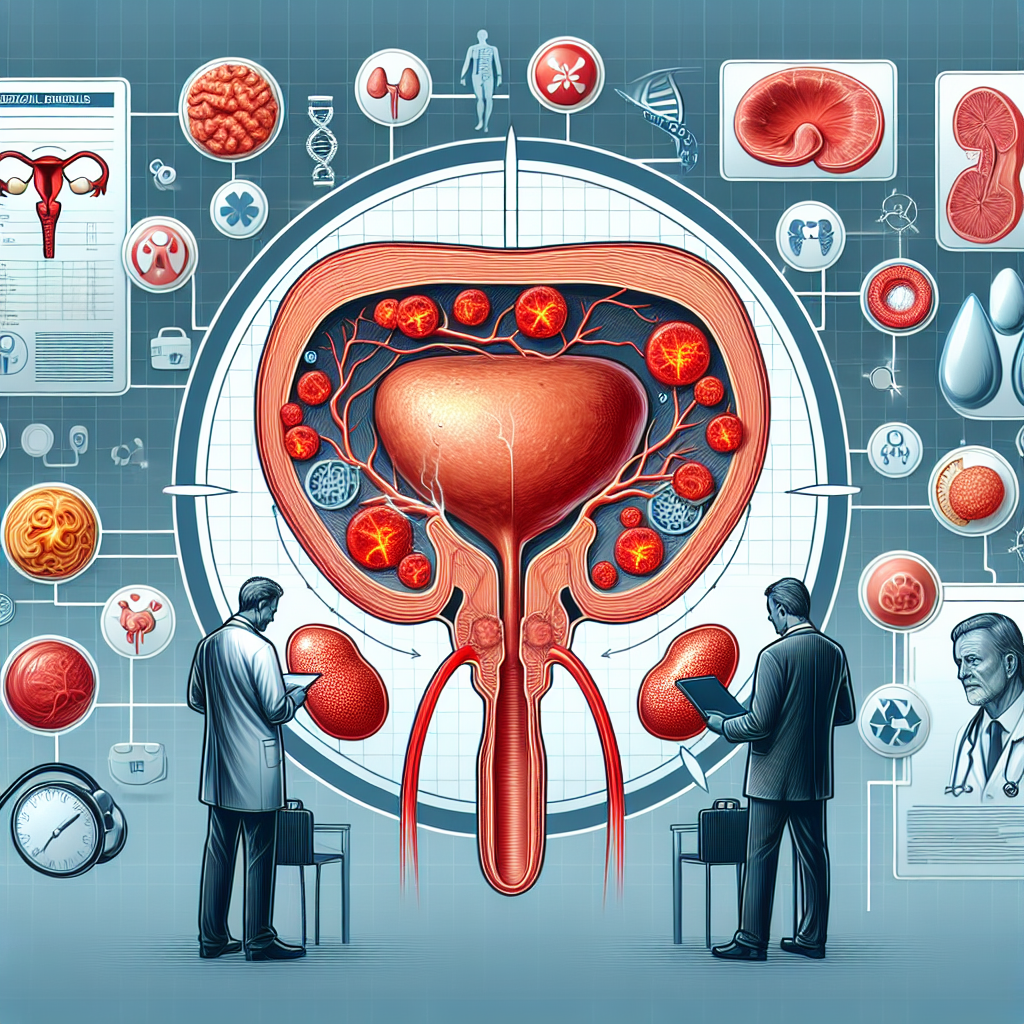 Imagine ilustrând prostatita și sângele în scaun, evidențiind legătura între simptome și complicații.