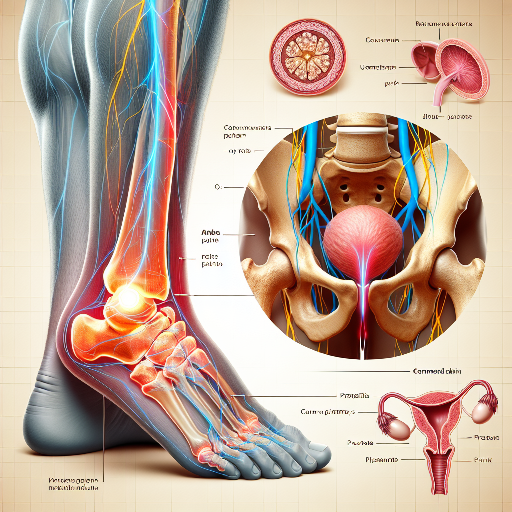 Durerea în gleznă simbolizând disconfortul asociat cu prostatita